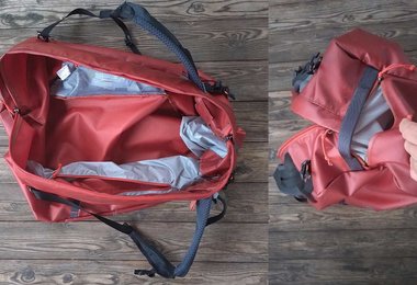 Die drei Zusatztaschen der Doko 70 von Blue Ice