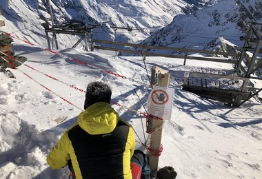 Sperre am Großglockner Normalweg von Süden (c) ÖAK