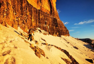 Via l cajin - Pordoi Westwand