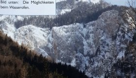 Die Eisklettermöglichkeiten im Wasserofen