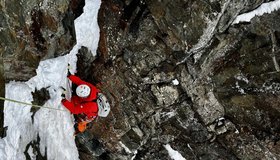 In der Route Innenbanane - Grossglockner Südwand