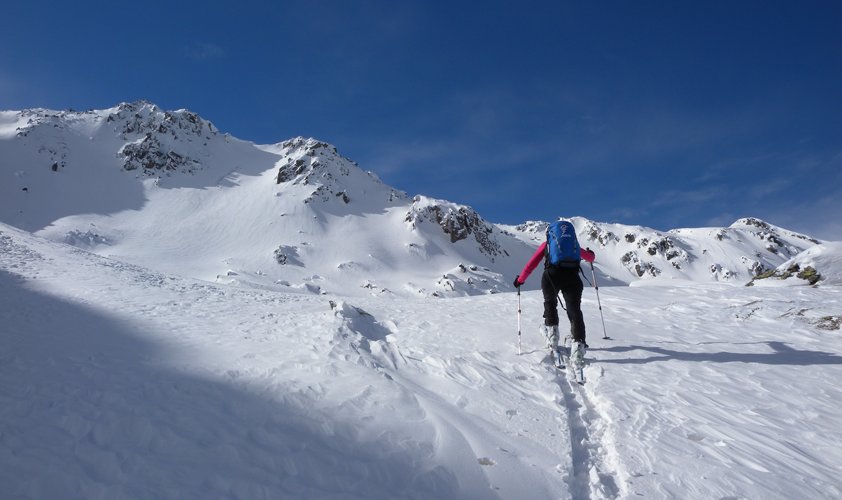 Im oberen Teil des Kares.