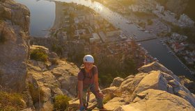 Im oberen Teil des Steiges