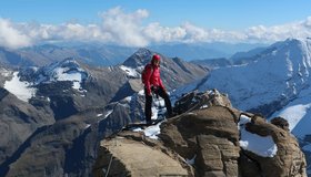 Auf dem Grat, Blick in Richtung Osten.