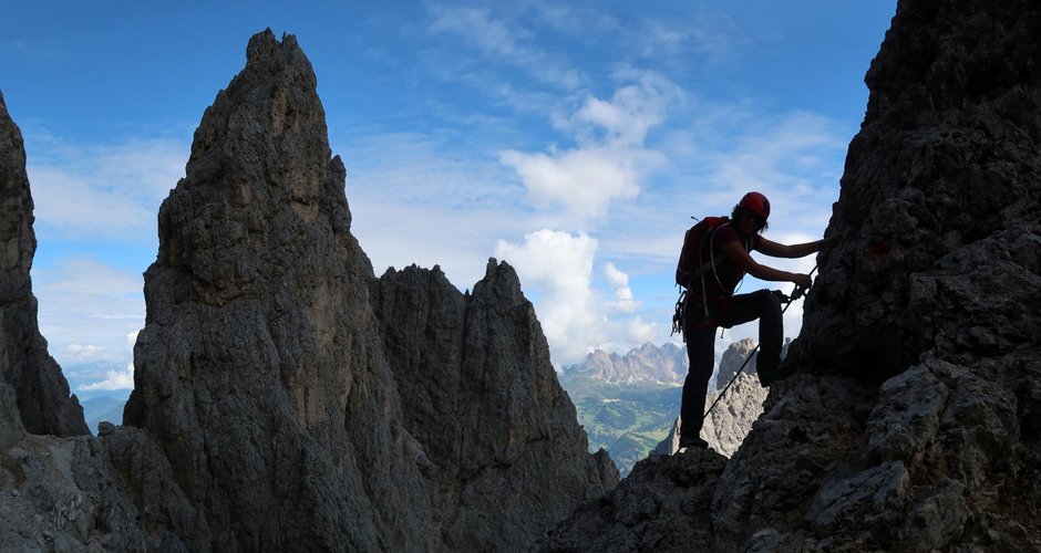 Ein klassischer Dolomitenklettersteig