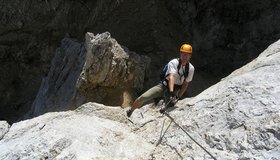 Die D-Variante auf den Torre Aglio - Ferrata G. Aglio