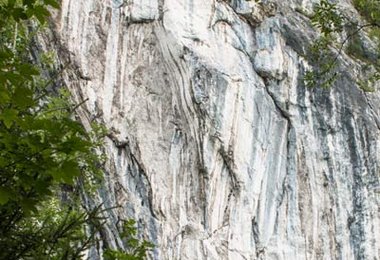 Die Route Zarathustra im Kufsteiner Kletterparadies Sparchen. Foto: Stefan Kühn