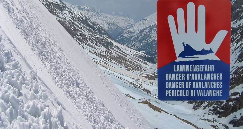 Lawinenabgang beim Zustieg zur Martin Buch Hütte