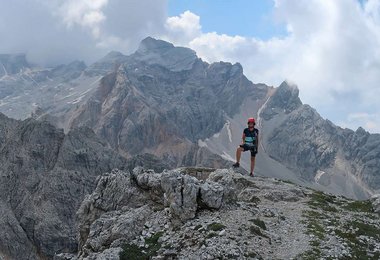 Unterwegs mit dem Link GTX in den Dolomiten.