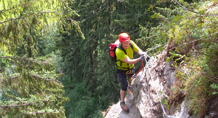 Am Ende der Einstiegswand
									, 
										Foto: Axel Jentzsch-Rabl