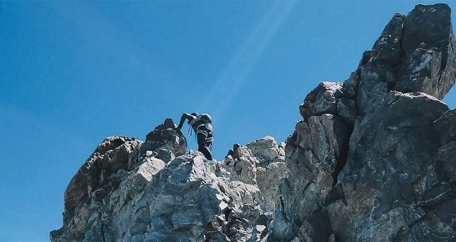 Nicolas Jea bei der Meije Traverse