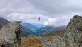 30 Meter Nepalbrücke - Pfaffenbichl Klettersteig
