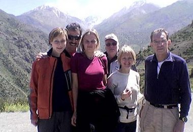 Die Gruppe auf dem Weg zum Cerro Plomo