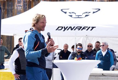Benedikt Boehm bei der Oberalp Grundsteinlegung