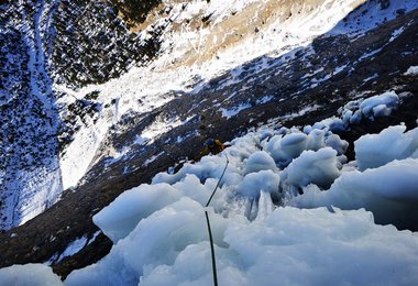 Via l cajin - Pordoi Westwand