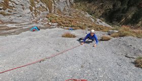 Die tolle raue Platte im Mittelteil.