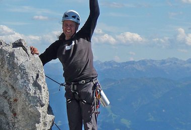 Andy beim Ausstieg; Foto Robert Joelli