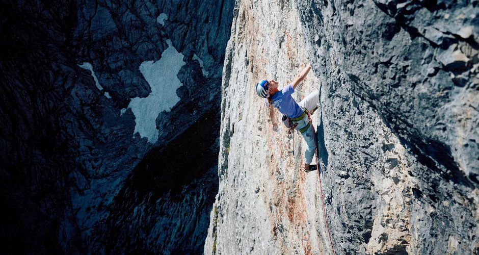 Lara Neumeier of Germany climbs the route Des Kaisers Neue Kleider on Fleischbank at Wilder Kaiser in Austria on June 4, 2026. (c) Ray Demski / Red Bull Content Pool