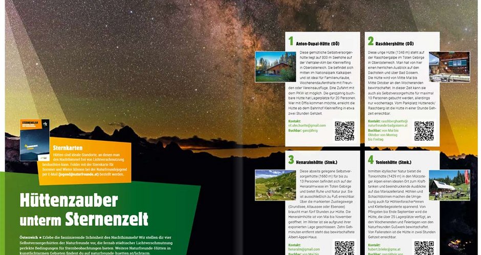 Hüttenzauber unterm Sternenzelt: