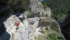 Teil 2 der Via ferrata des Goreges d'Agnielles.