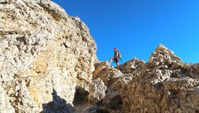 Am Ende der Rampe - Große Cirspitze Klettersteig