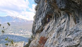 Am ersten Standplatz der Route Garda Lake