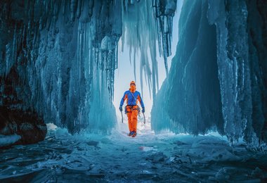 Dani Arnold am Baikal See (c) Thomas Monsorno