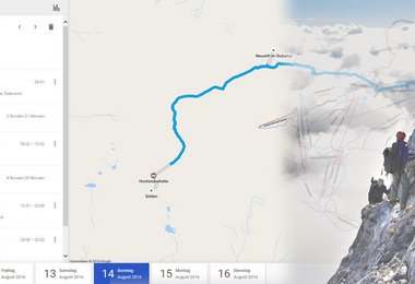 Mit Google vermisste Bergsteiger finden