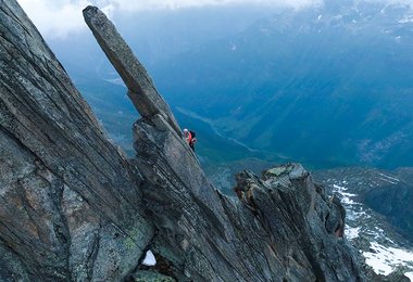 Auf einem der Grat am Salbitschijen; Fotos: Matthias Lüscher