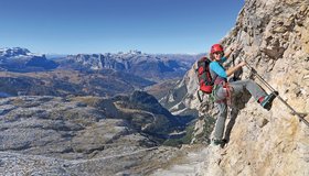 Die Querung nach dem Einstieg