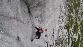 In der Route Risco del Paso - Glatscherofenkogel