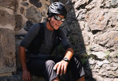 Erschöpft am Ende der Meije Traverse