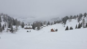 Blick zurück auf die Galsterbergalm