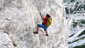 Die schwere Sportvariante der Zelenica - Spodnji plot Klettersteig/Ferrata