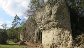 Der Weißenstein, rechter und linker Wanteil