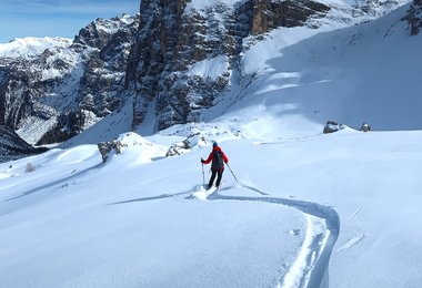 Bei der Abfahrt läuft es mit dem Skitrab Mistico.2 mehr als perfekt.