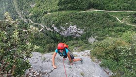 Die letzten Meter der Via Sol Minore im Val di Ledro.