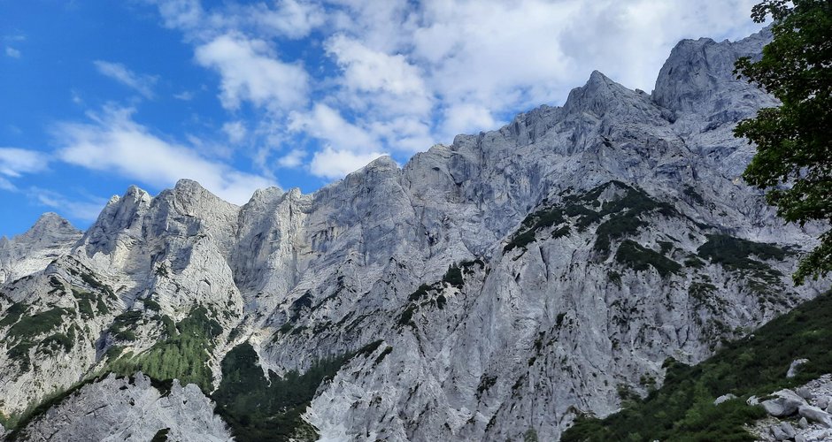 Das wunderschöne Panorama der Haindlkarhütte