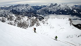 Kurz vor dem Gipfel des Mittagskogel