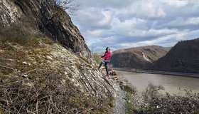 Die Querung - Oelsbergsteig bei Oberwesel