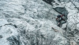 die Einstiegslänge entlang der Verschneidung