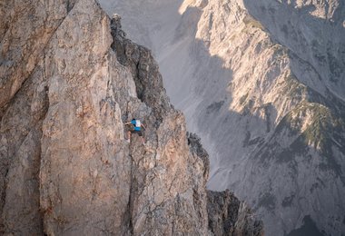 Lukas Waldner bei der Grand Karwendel Integrale Fotos: Fotos von Tom Czermak und Mathias Gschwendtner