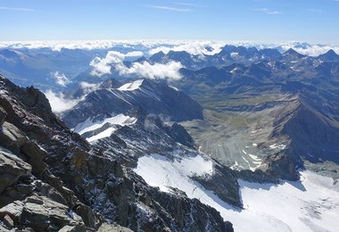 Blick in Richtung Adlersruhe (Großglockner)