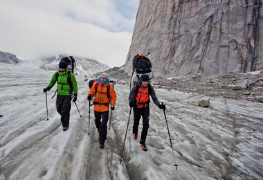 Beim Zustieg auf dem Artisgletscher; Bild (c) Matteo Mocellin / The North Face