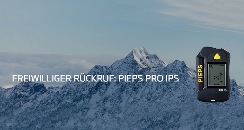 Rückruf für das PIEPS PRO IPS 