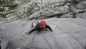 Klettern an der Südostwand des Glascherofenkogels