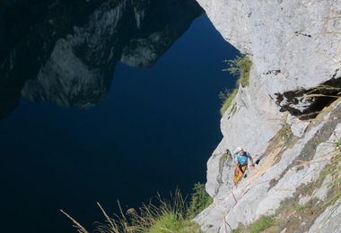 Klettern am Gosausee