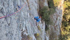 Beginn der 3. Seillänge