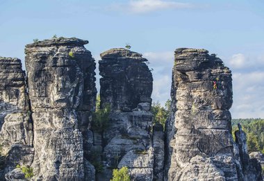 Elbsandsteingebirge Glowacz/Arnold © ServusTV Holger Heuber