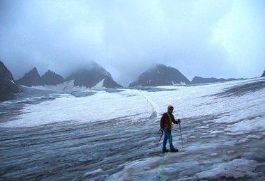 Beim Aufstieg zum Piz Buin 3312 m